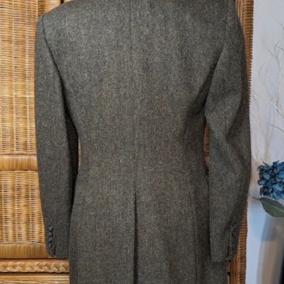 Ralph Lauren Brown/Olive Herringbone Eques Jacket w/ Velvet Collar SIZE 4 - Picture 5 of 8